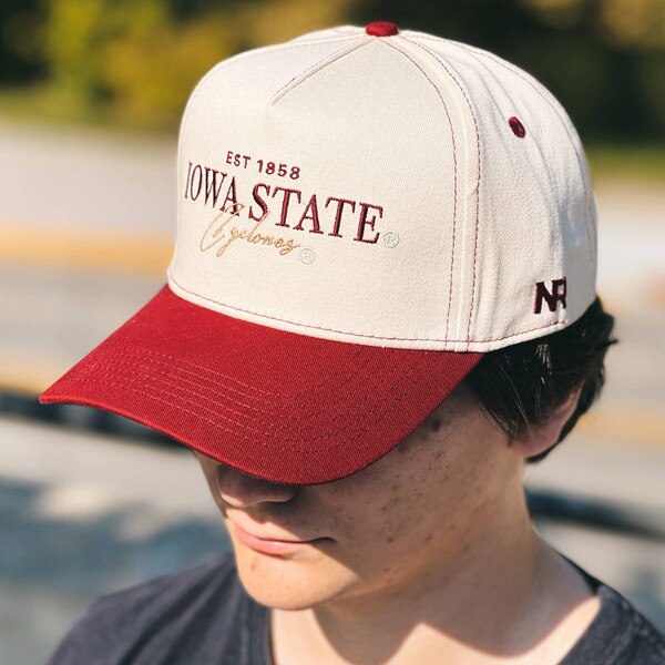 No Rivals Iowa State Cyclones Cream & Cardinal Adjustable Hat